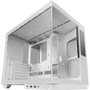 Mars Gaming Caja Gaming MC-MIRAGE ATX Blanca con Pantalla LCD IPS 7.2", Cristal Templado Panorámico, Doble Cámara y Soporte Refrigeración Líquida hasta 360 mm